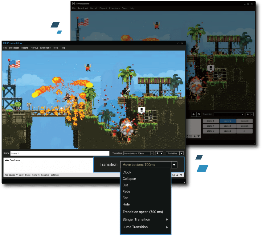 screenshot of XSplit Broadcaster